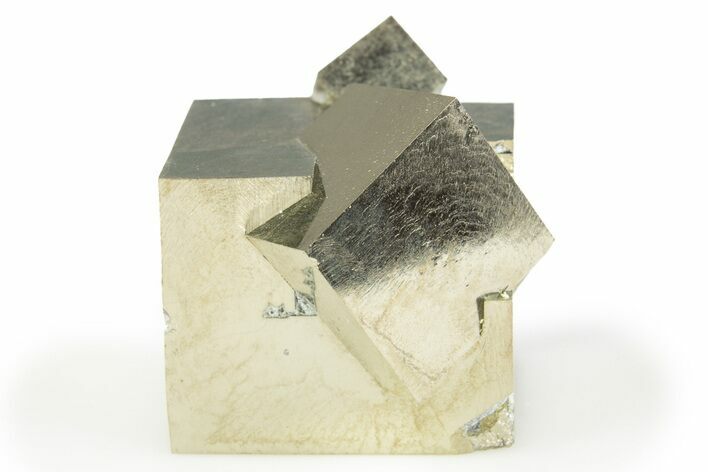 Shiny, Natural Pyrite Cube Cluster - Navajun, Spain #305330